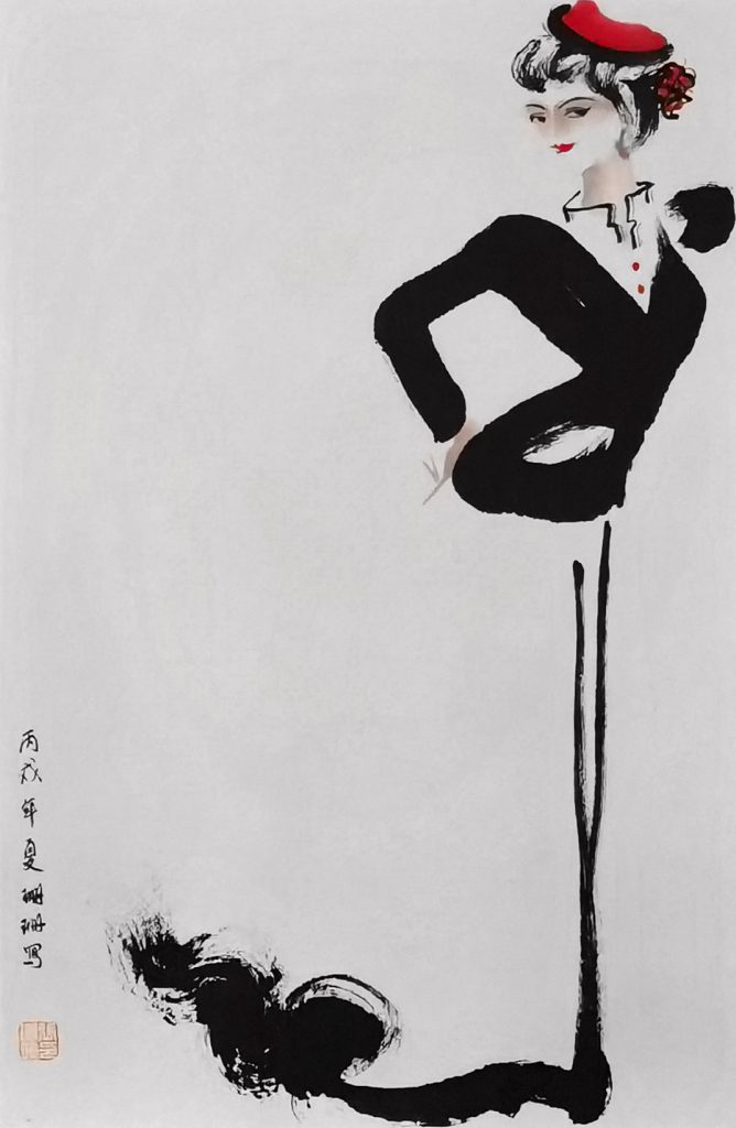 焦墨大写意《舞蹈》-民族舞蹈