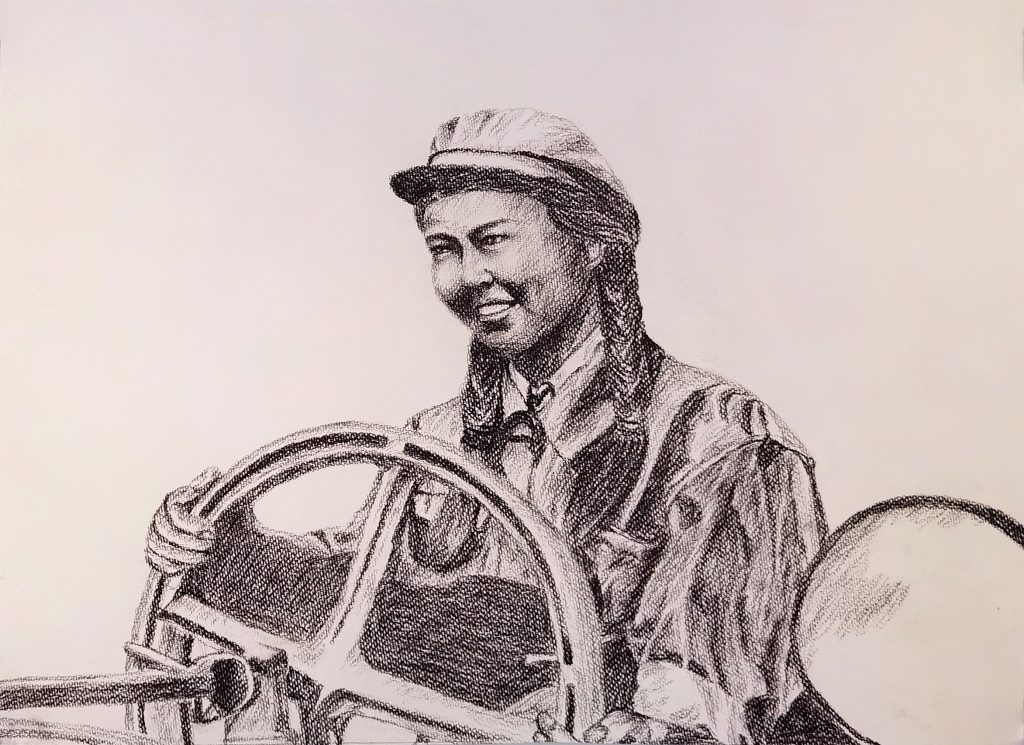东方女性-现代人物-为了不能忘却组画